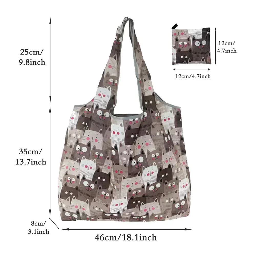 Fashion Handbags Simplicity Reusable Personalized Large-Capacity Tote Machine Washable Durable Compact Bags for Groceries