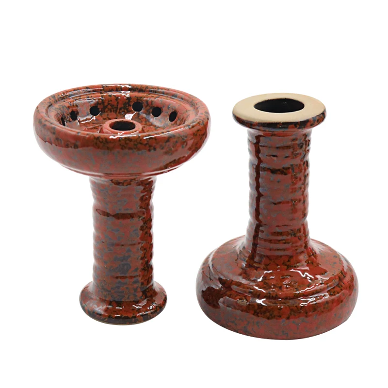 1PC Hookah Bowl Ceramic Glaze Narguile Tobacco Bowl Chicha Head For Hookah Water Pipe Charcoal Holder Shisha Smoking Accessories