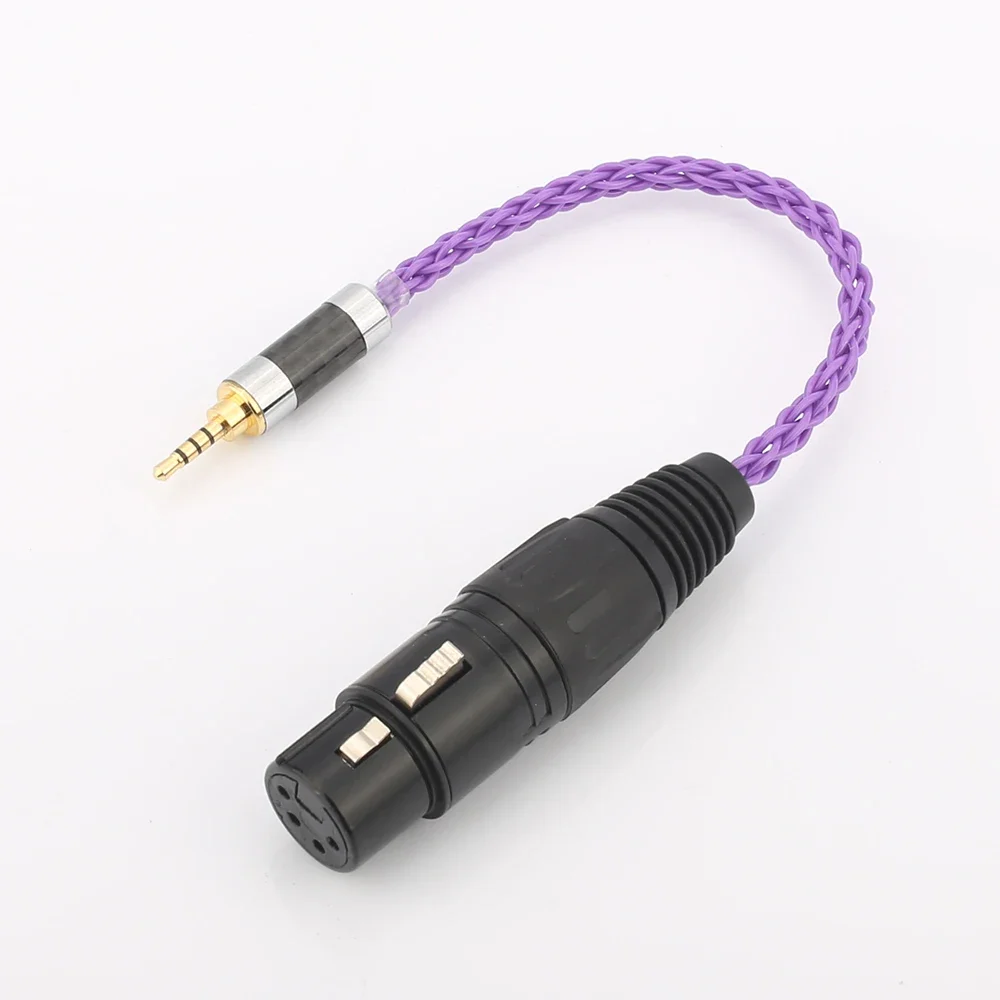

Audiocrast HIFI 2.5mm TRRS Balanced Male to 4-Pin XLR Balanced Female Audio Adapter Cable For AK240 AK380 AK320 DP-X1