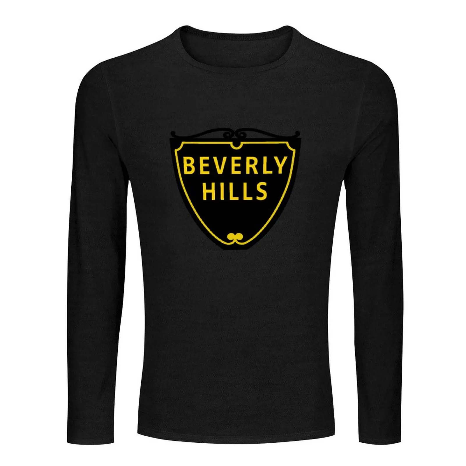 Beverly Hills Street Sign Long T-Shirt custom t shirt quick-drying t-shirt kawaii clothes clothes for men