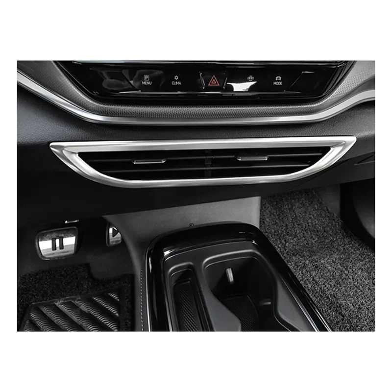 سيارة التحكم المركزي تكييف الهواء منفذ تنفيس غطاء إطار الكسوة لشركة فولكس فاجن ID.4 ID4 2021-2023 اكسسوارات السيارات الداخلية #6