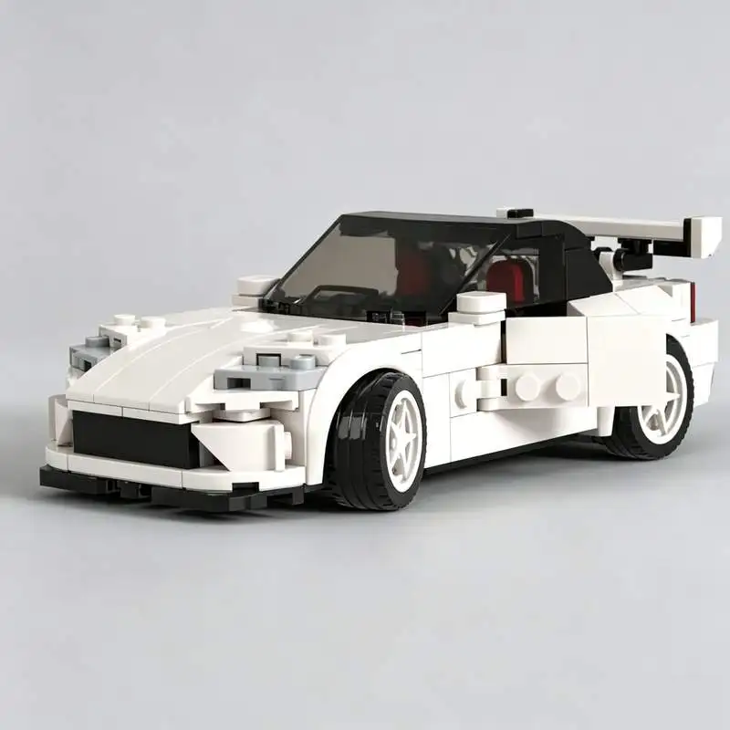 

438PCS Classic Rear Wheel Drive Roadster Sports Car Model Building Blocks DIY Assembly Creative Toy Gift Collection Educational