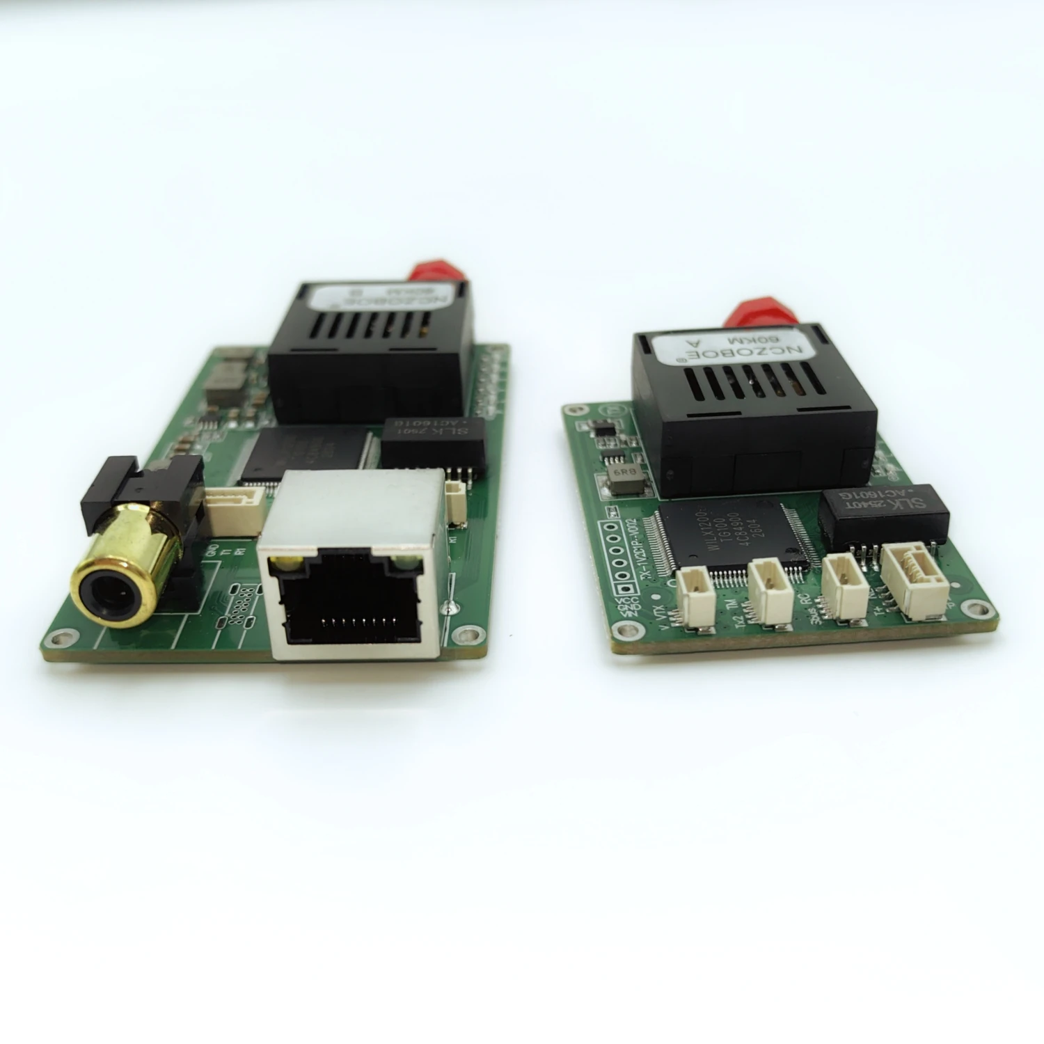 NCZOBOE FPV Optical Module 1 CVBS Analog Video TTL/SUBS/IP Ethernet over Fiber Optic Converter FC/UPC Singlemode Fiber up
