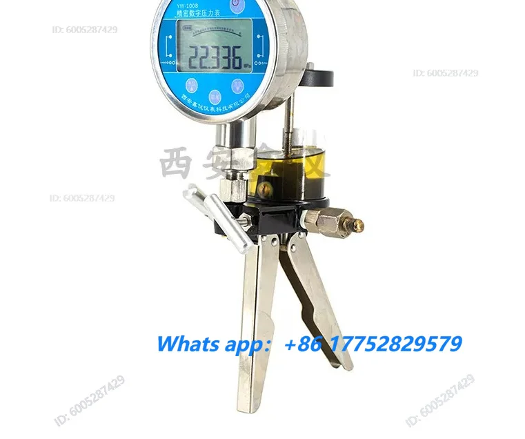 High pressure hand operated pump air pressure hand held vacuum pressure calibration portable Y039
