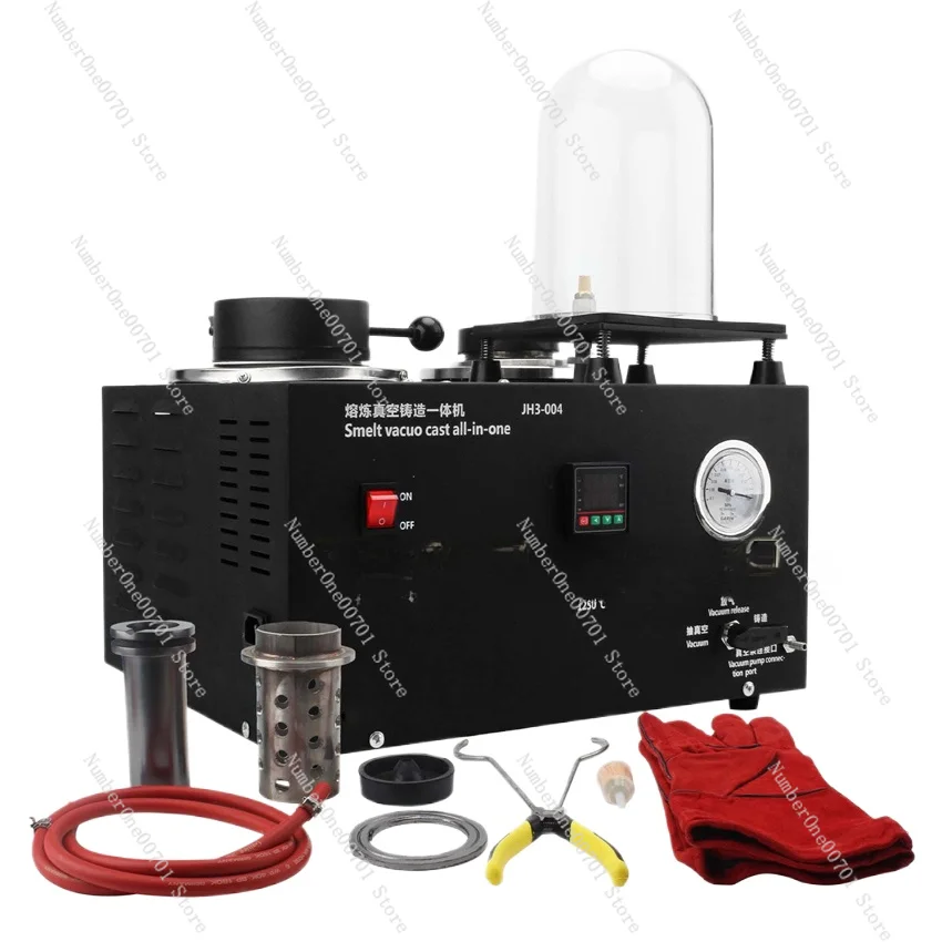 

3-in-1 Jewelry Casting Machine Vacuum and Melting Equipment Refining Precious Metal Jewelry Casting Tool 1-3kg 220V/110V 1800W