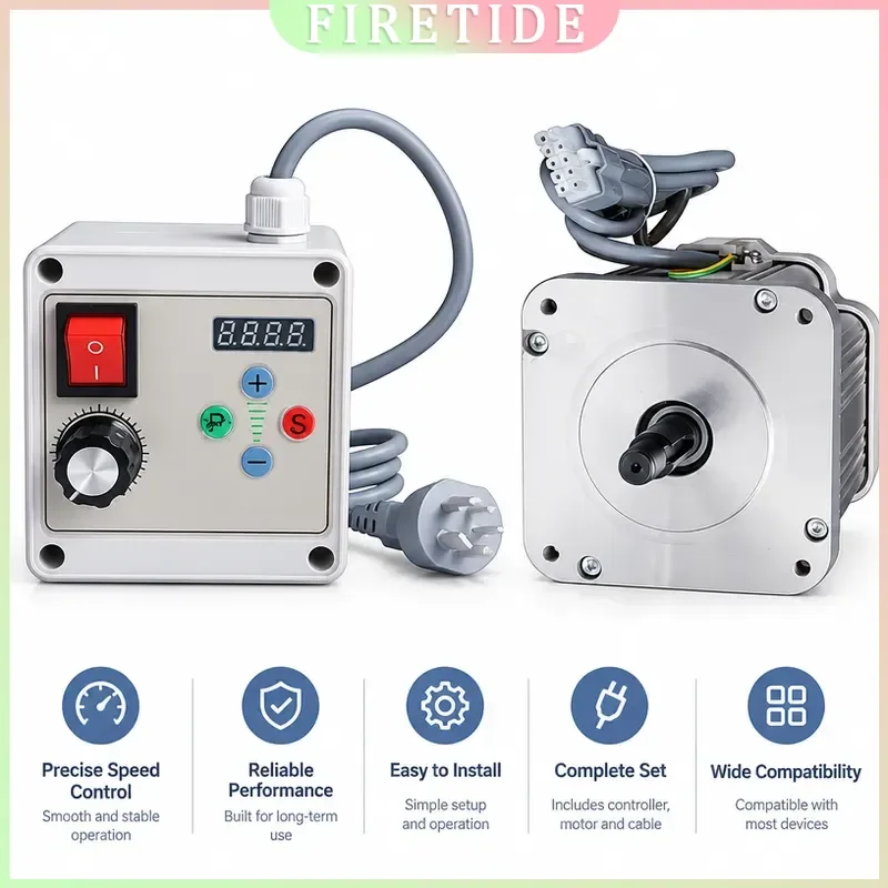 Brushless Servo Motor 550W 750W 1100W 1500W 220V Knob Speed Control Belt Sander Woodworking Machinery Letter Saw Lathe