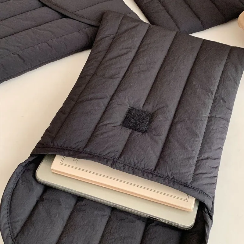 Ins الكورية مبطن رقيق كمبيوتر محمول حقيبة حمل 13.3 14.1 15.6 16 بوصة ماك بوك برو 13 14 حافظة المرأة للصدمات حقيبة دفتر #6