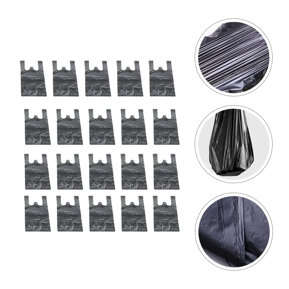 

200 Pcs Car Garbage Bags Thick HDPE Durable Environmentally Personal Disposal Pet Litter Rubbish Sanitary Waste Bags Disposable