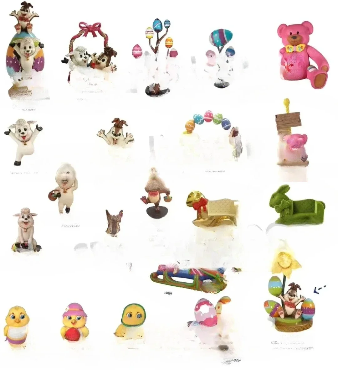 Large theme park Easter egg tree Giant fiberglass, Easter bunny decoration Perfect Easter decoration