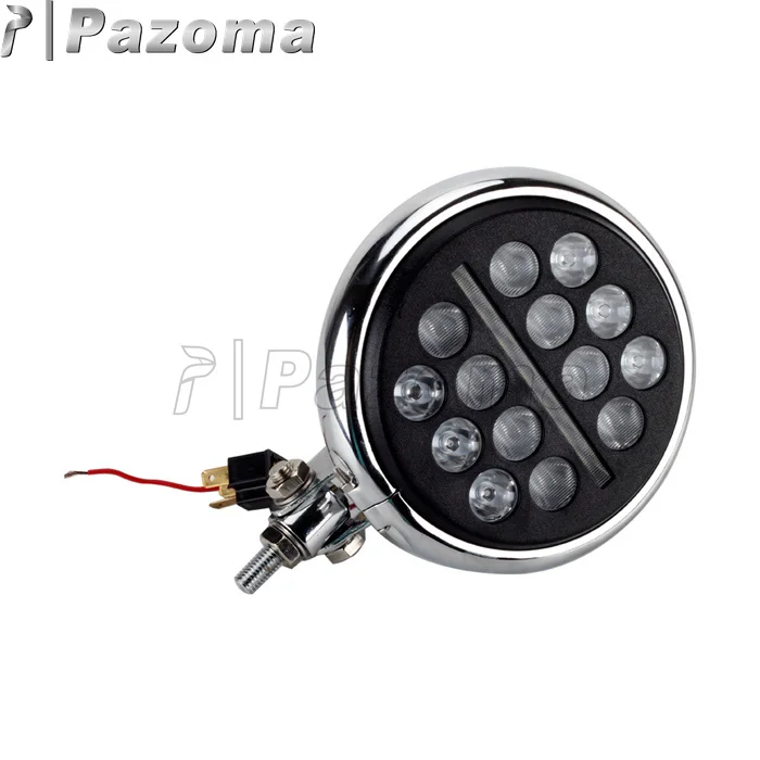 Universal Car LED Circular Headlights with Headlight Housing, Suitable for Vehicles with 5.75 Inch Headlights