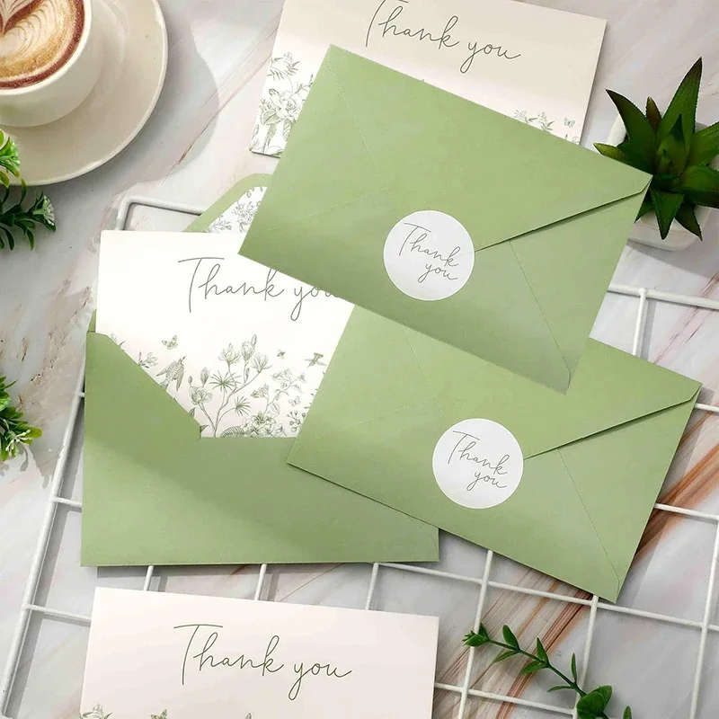 

10pcs/lot Green 16x11cm Envelopes for Wedding Invitations Giftbox Postcards Business Letters Paper Stationery Supplies Storage