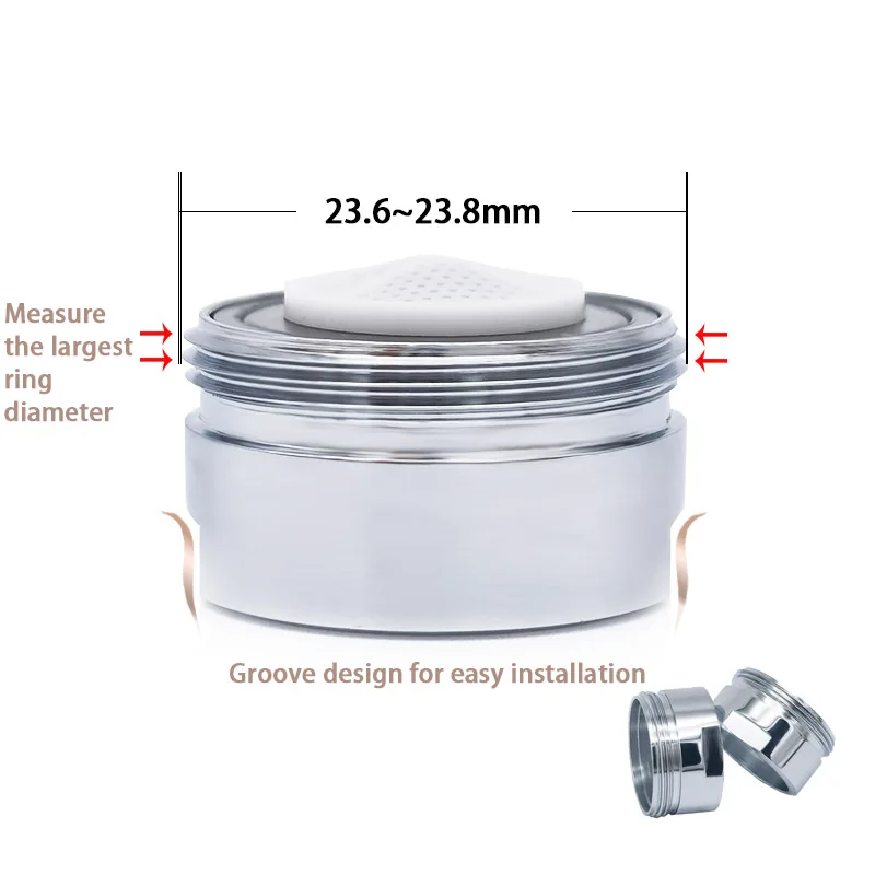 WASOURLF  2 PCS Water Saving Faucet Aerator M24 24mm Male Thread 3 Liter Bubbler 3L Tap Spout Accessories Save Welcome Wholesale