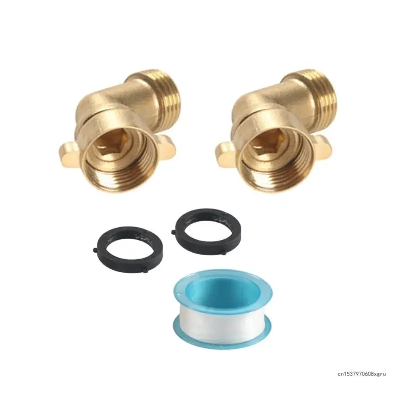 Garden Hoses Connector Solid Brass Adapter with Pressure Washers for Motorhomes Motorhomes