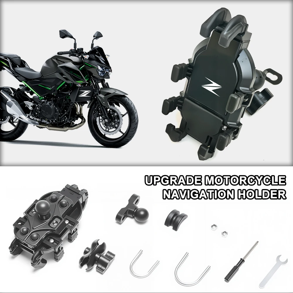 Four Groups Of Shock Absorption Modules Durable Navigation Holder For Z Kawasaki Z900SE Z900 Z800 Z750 SE Z1000 Z1100 Z400 Z650