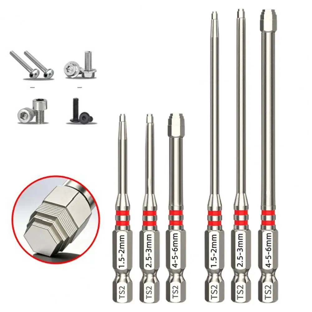 Conjunto de Pontas de Chave de Fenda com Haste Magnética Hexagonal Forte, Soquete em Formato de Pagode para Furadeiras Elétricas e Chaves, Construção 