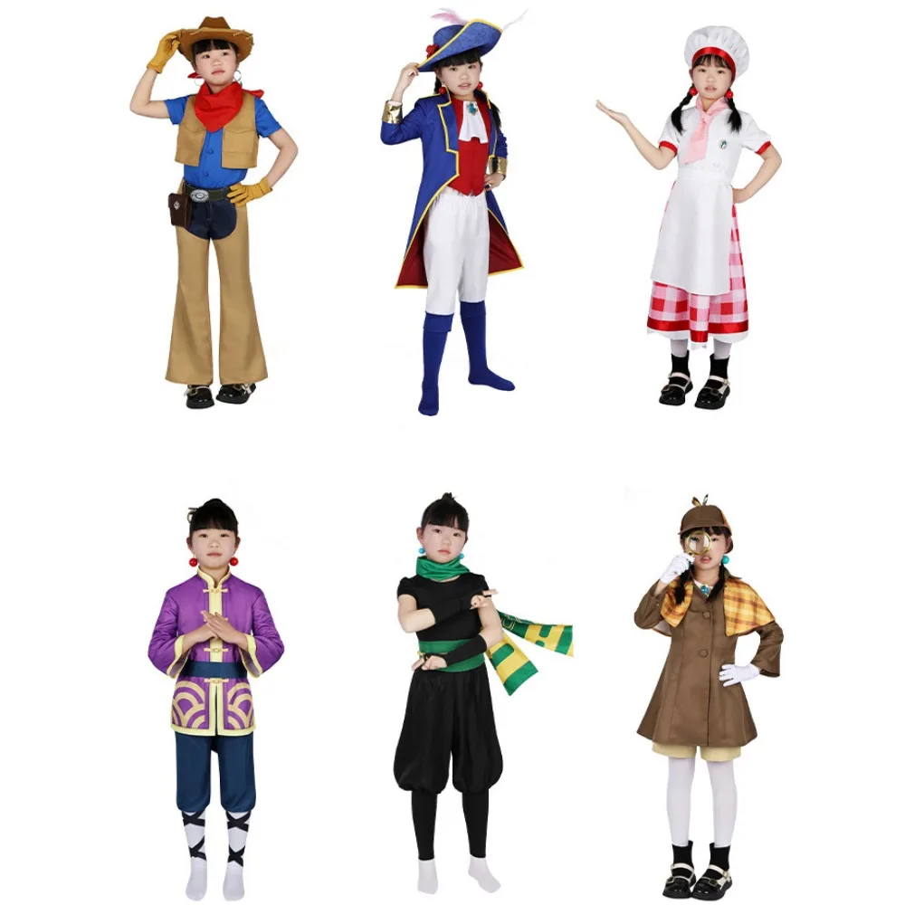 

Game Peach Showtime Cosplay Costume Princess Disguise Suits Uniforms for Kids Outfit Halloween Carnival Party Clothes Roleplay