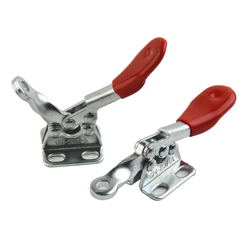 Conjunto de clipe horizontal ferramenta de liberação rápida braçadeiras horizontais mão novo acessório de ferramentas resistentes 10 pçs braçadeira de alternância vermelha GH-201