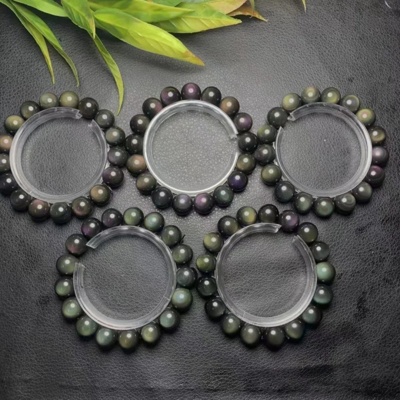 

High Quality Double Color Bracelet Eye Obsidian with Eyes