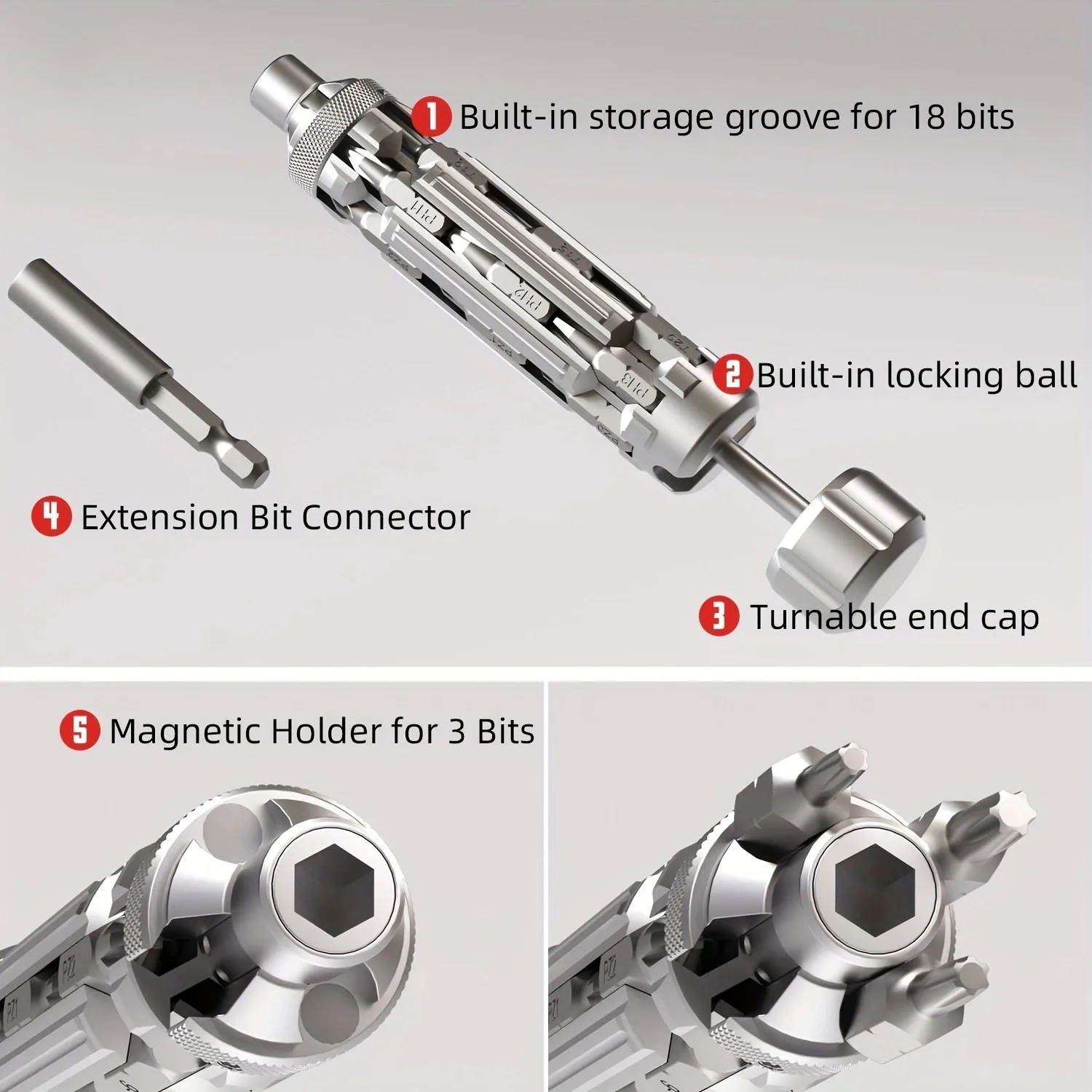 VMAN 18 In 1 Screwdriver Set, Magnetic Screwdriver Set, Small Size, Easy To Carry, Can Be Applied To A Variety Of Scenarios.