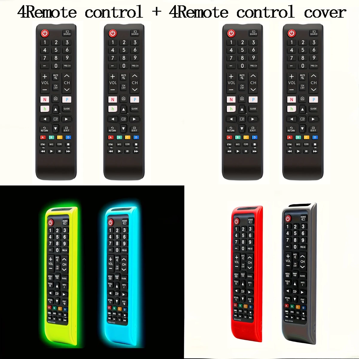 Picture 3: Universal Remote Control Protective Case and Remote Control Compatible with Samsung TV LCD LED HDTV 3D Smart TV Models