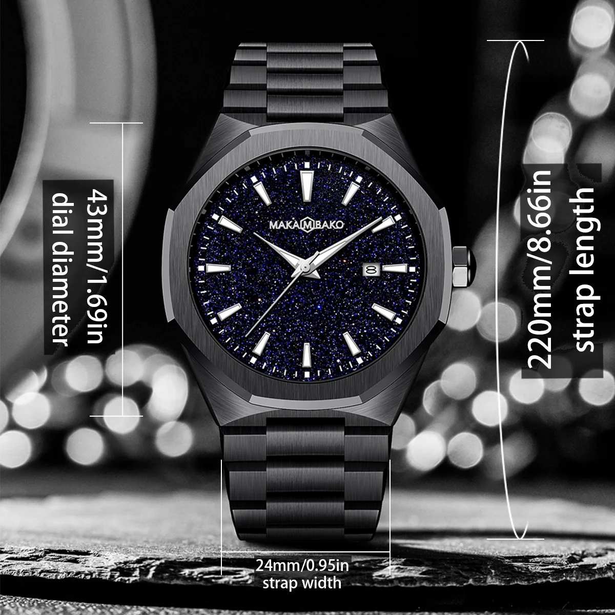 ساعة رجالية جديدة لعام 2025 حركة كوارتز يابانية أصلية من الفولاذ المقاوم للصدأ 3Bar مقاومة للماء على طراز الأعمال ساعات رجالية فاخرة من أفضل العلامات التجارية