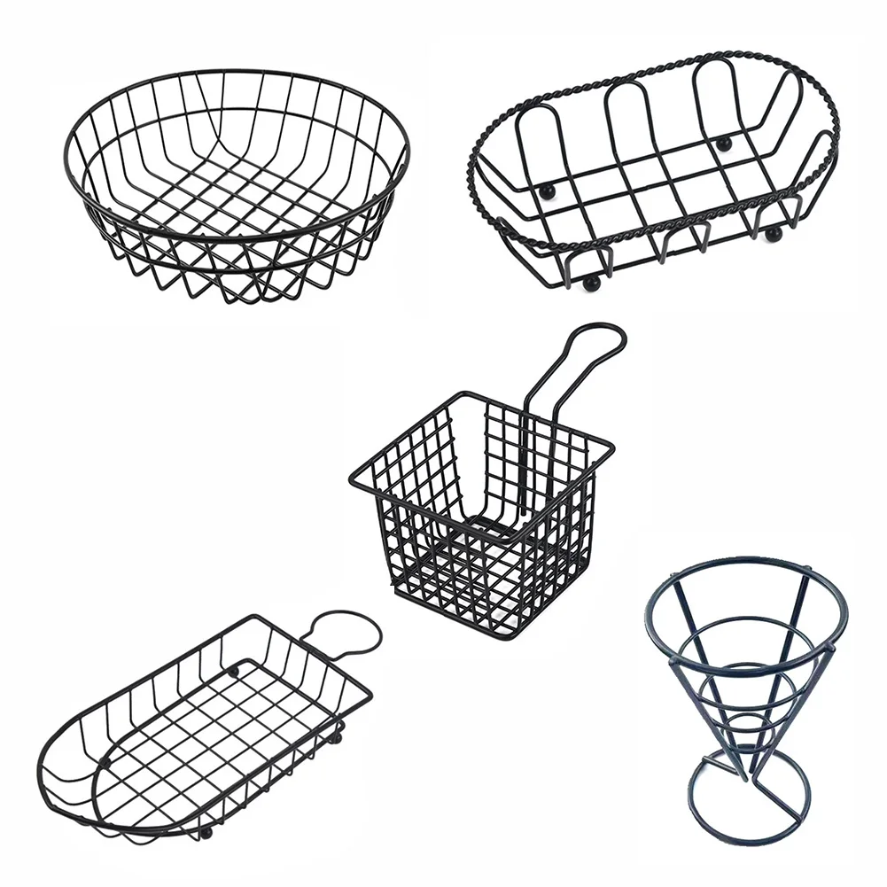 

Creative French Fries Basket Snack Bucket Chip Fried Chicken Storage Basket Food Frying Basket Oil Strainer Tableware Container