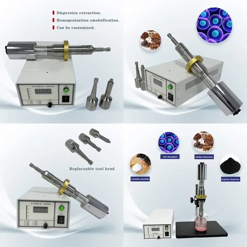 for Laboratory Scale Ultrasonic Homogenizer Generator Cell Breaker Agitator for Nano Emulsification and Dispersion