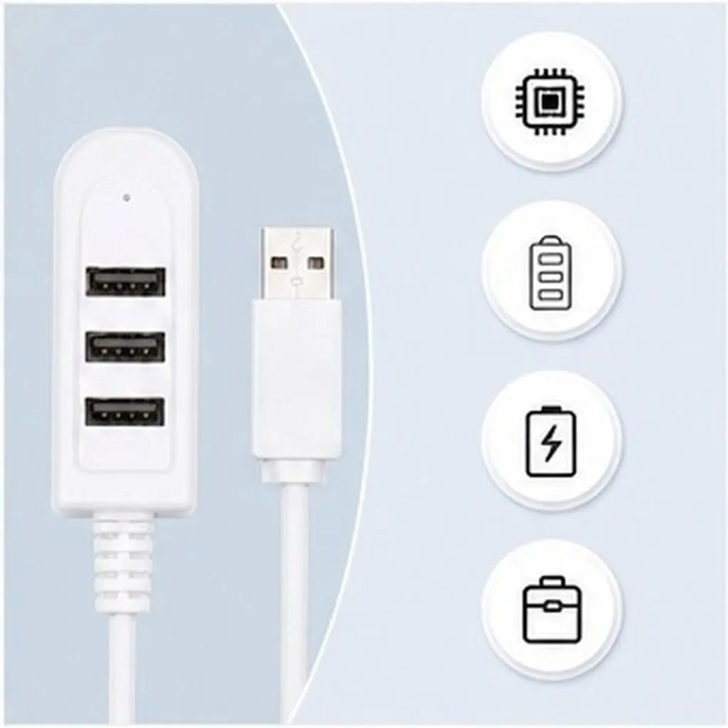 3USB Multi-Function 3A Charger Hub Converter Extension Line Expansion Multi-Port Hub Mini Compact Portable High-Speed Data