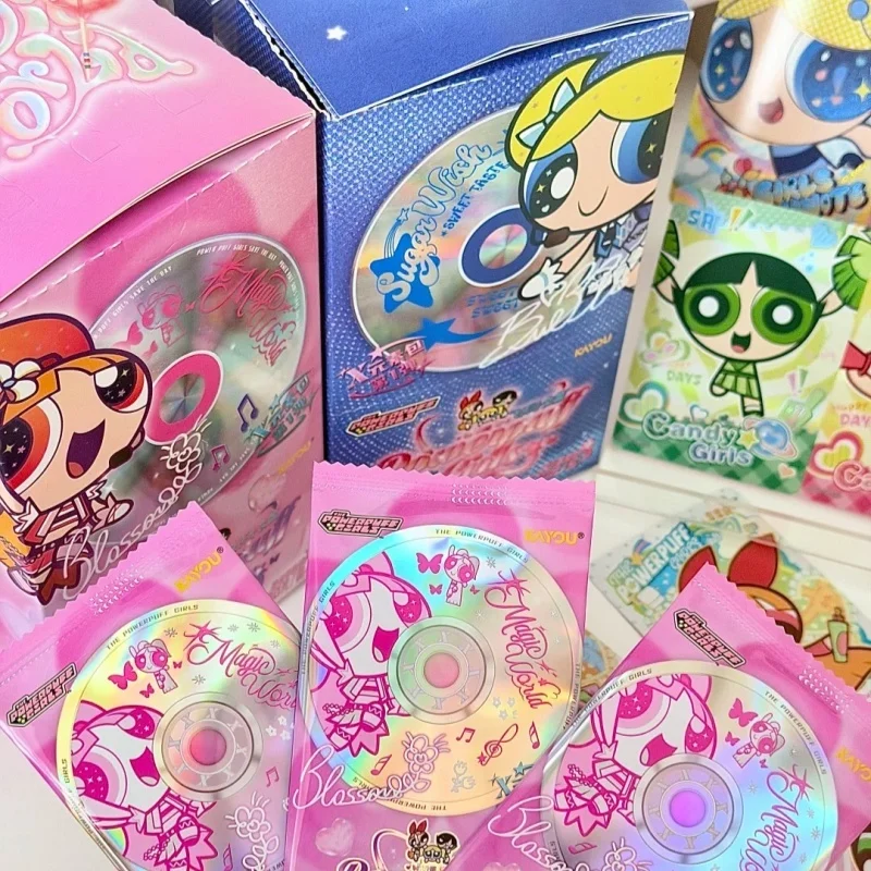 

Оригинальные коллекционные карточки KAYOU The Powerpuff Girls: Набор карт X Element Pack Limited SE с золотым тиснением, Блум и Баббл, аниме-карточки, игрушки, подарок