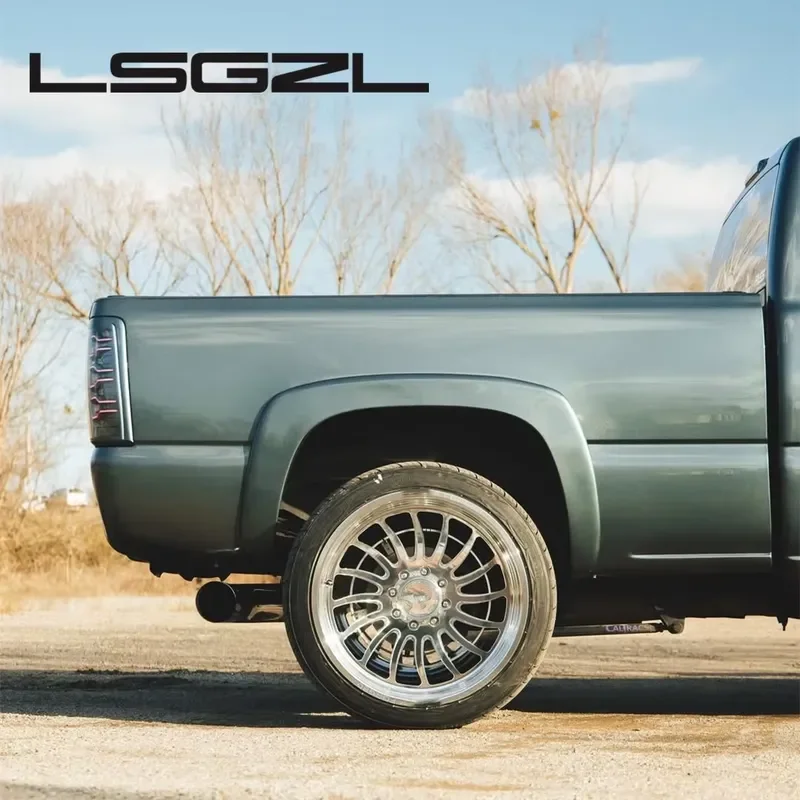 i Lsgzl Forged Deep Dish Custom Polish 8x170 8x180 6x139.7 for F350 Silverado Pickup Offroad Truck Wheel 30X16 24x12 26x14