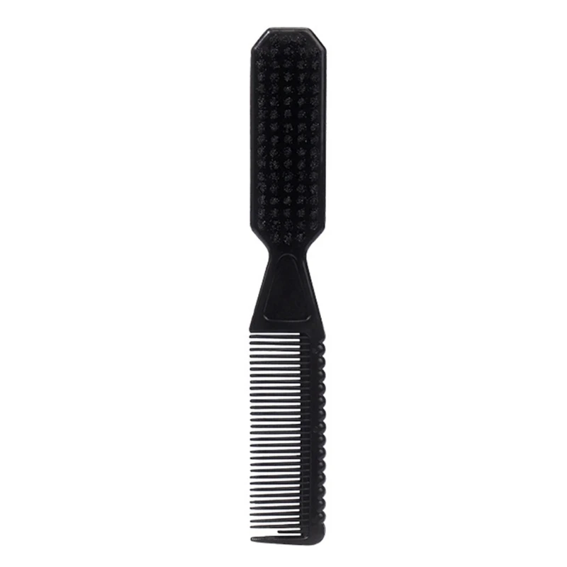 Small Comb Brush for Men Grooming Double-sided Comb with Soft and Hard Bristles Lightweight Combs