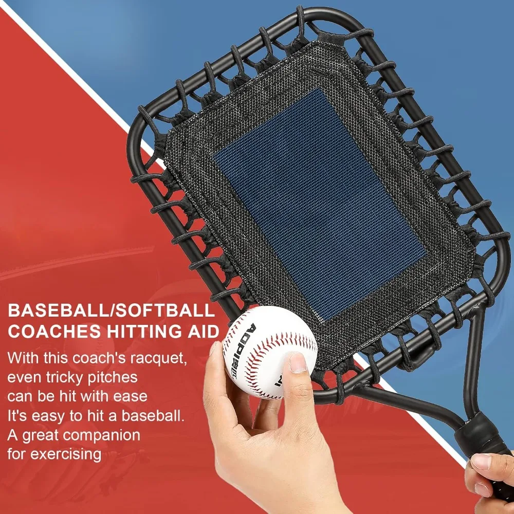 Baseball Racket for Fly Balls:  Baseball/Baseball Racket for Coaches and Parents to Help Players Practice Hitting Grounders