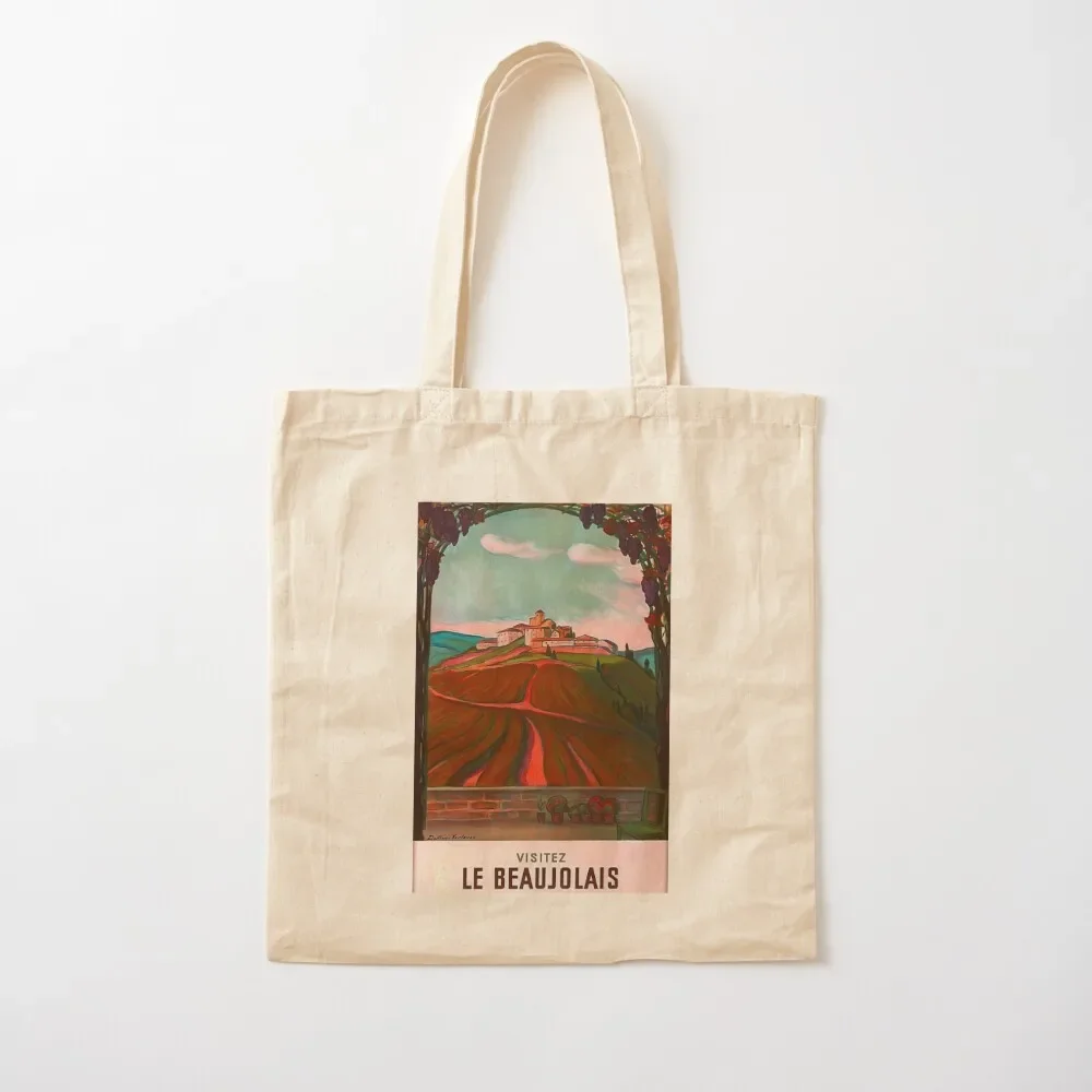 

2025 New Bags Visitez le Beaujolais vintage travel poster Tote Bag the tote bag tote bag men