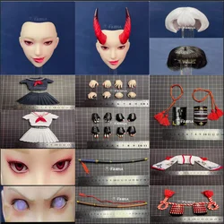 I8-GLIE001 I8-GLIE002 1/6 Soldier Eyeballs Hair Cover Shoulder Armor Coat Hand Type Skirt Armor Body Model In Stock