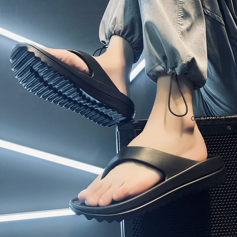 

Оптовые мужские шлепанцы, летние сандалии для мужчин, мягкая летняя повседневная пляжная обувь из ЭВА, противоскользящие шлепанцы с поддержкой свода стопы для восстановления