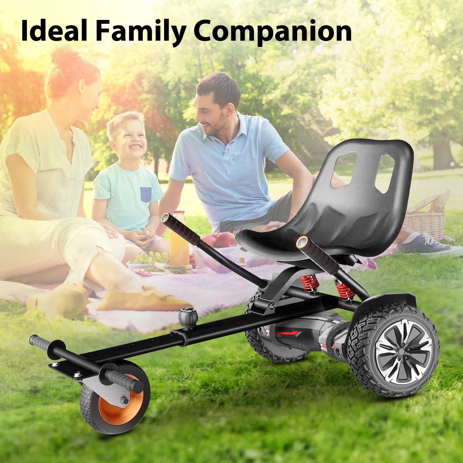 GYROOR Double Steel Pipe Shock Absorption Hoverkart 3