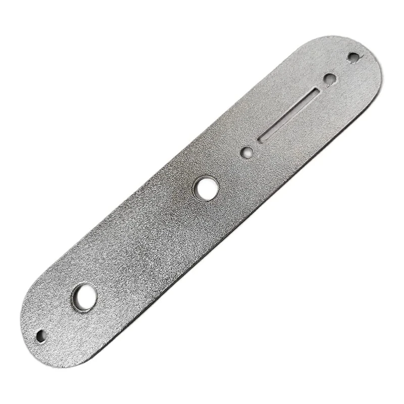 6 String Roller Saddle Bridge Plate 3 Way Switch Control Plate Metal For Tele Telecaster Style Electric Guitar -Silver