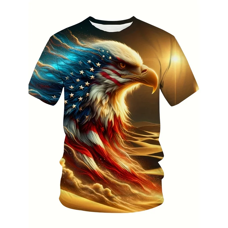 United States Canada Flag Pattern T-Shirt For Men Maple Leaf 3D Printed T Shirts Casual O-Neck Tops Unisex Short Sleeve Tees