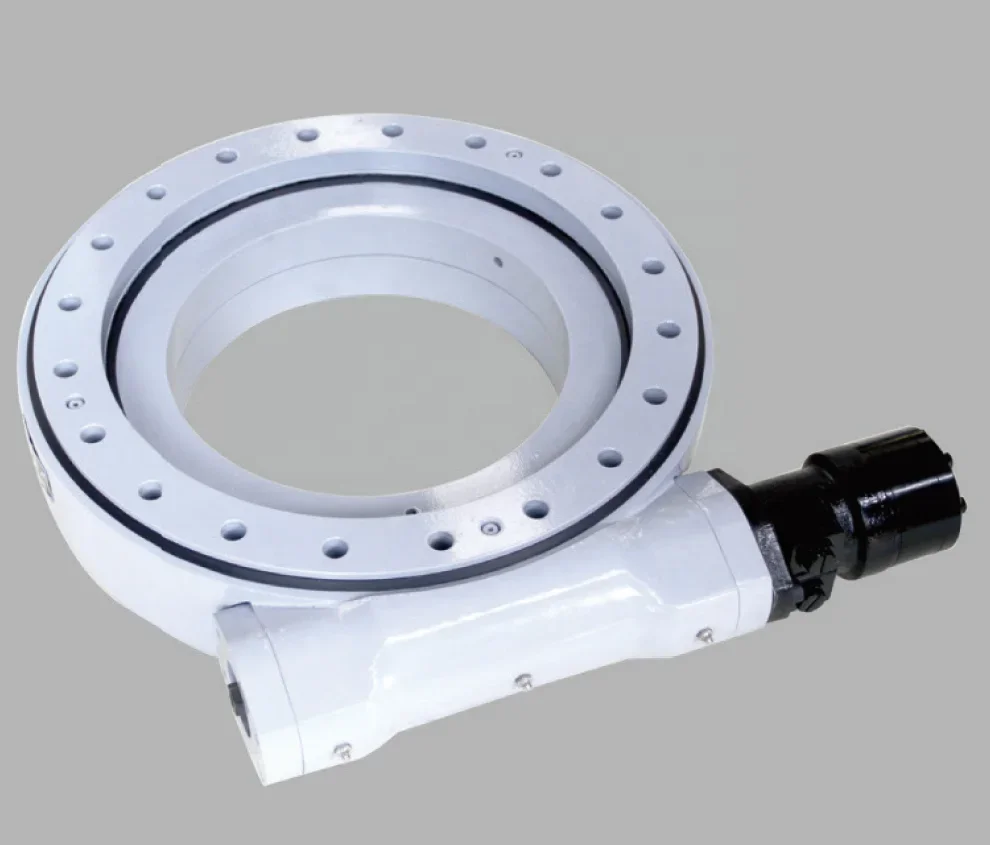 Worm gear type slewing bearing for rotary reduction device engineering machinery