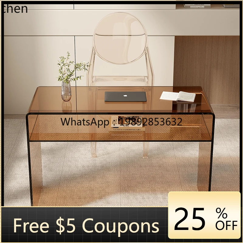 

glass desk rectangular simple small office desk