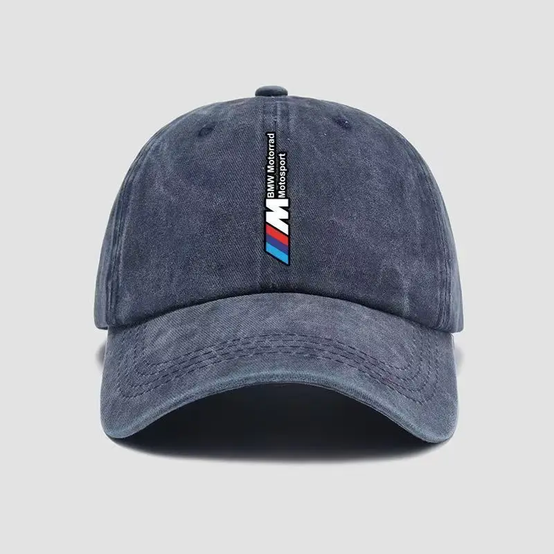 Soft Top Pure Cotton Washed PrintingBMWHat Custom Baseball Cap Peaked Cap for Men and Women