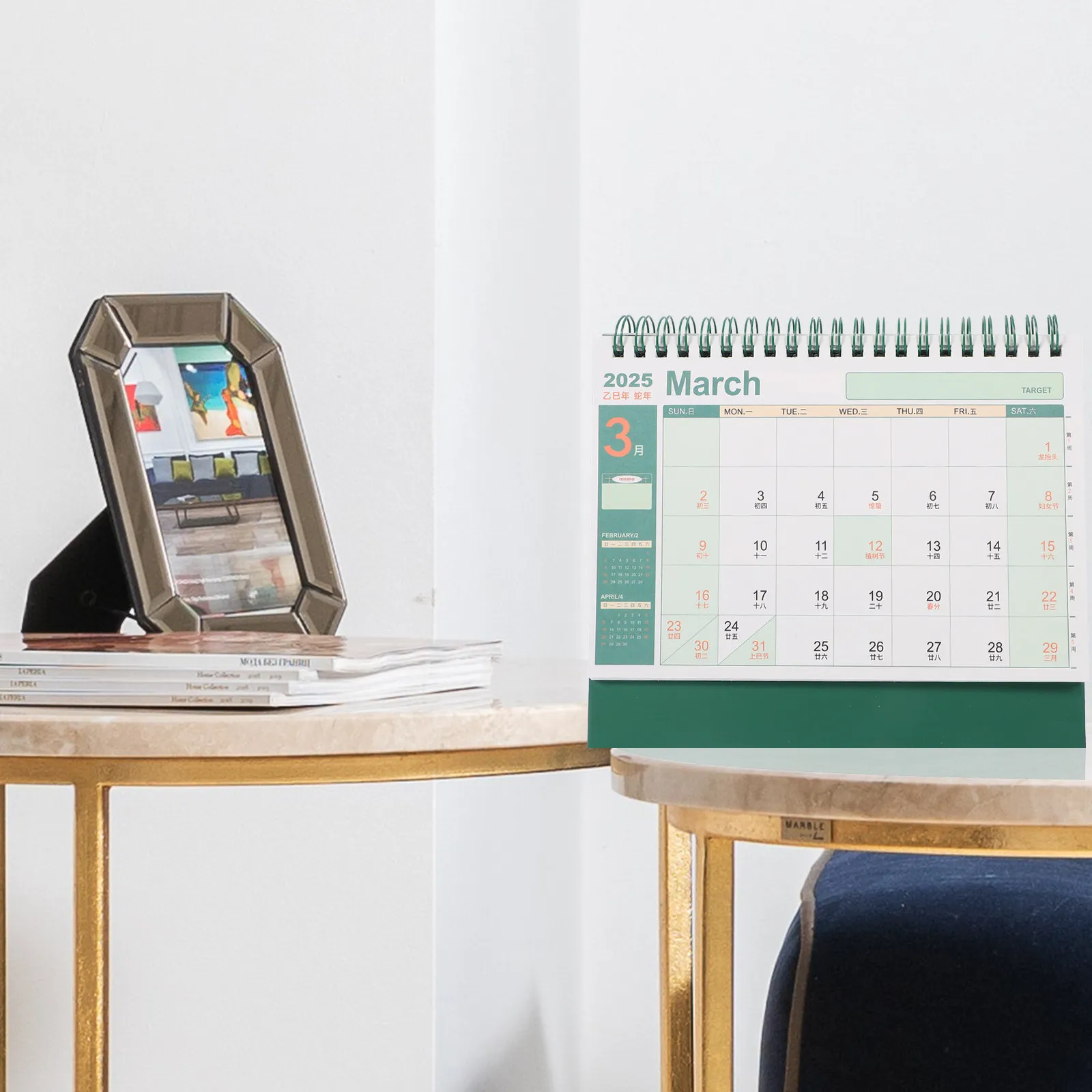 

Office Decor for Desk Daily Flip Calendar New Year Small 2025 Calendars Planner