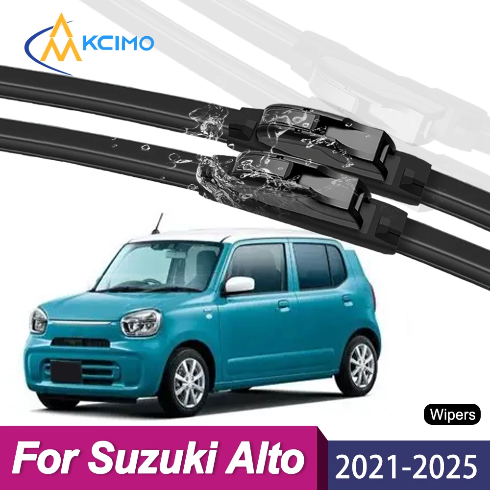 

2Pcs Silent Smooth Rubber Wiper Set For Suzuki Alto HA37/HA97 2021-2025 Perfect Replacement Wiper Kit