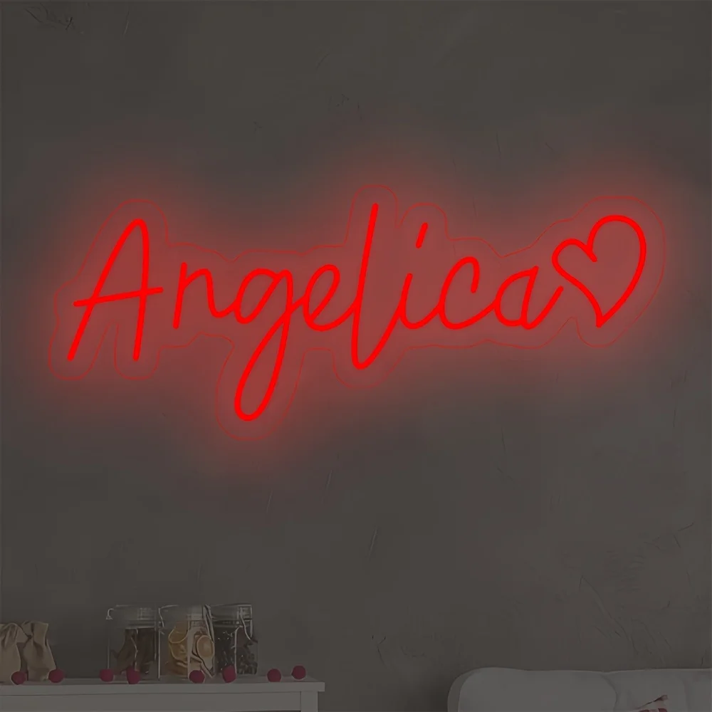 

Customized Neon Signs Personalized LED Neon USB Multi Font Lights Can Be Used For Couples Commemorative Wedding Decorations Gift