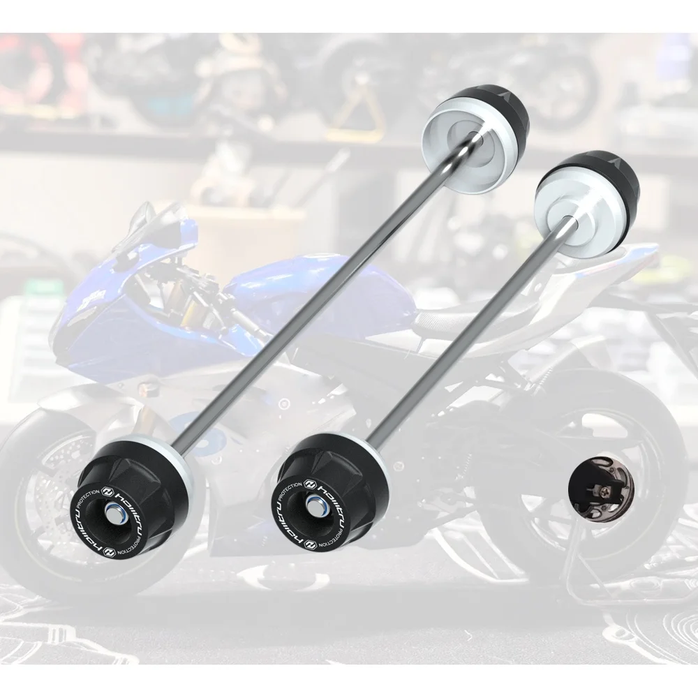 For Suzuki GSXR1000 GSX-R1000 GSX-R1000R 2017-2025 Motorcycle Front Rear Axle Fork Crash Slider Wheel Protector