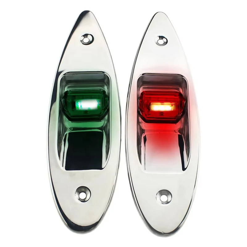 

Marine Stainless Steel Marine Navigation Light Boat LED Lights Side Bow Tear Drop Navigation Lights 2025