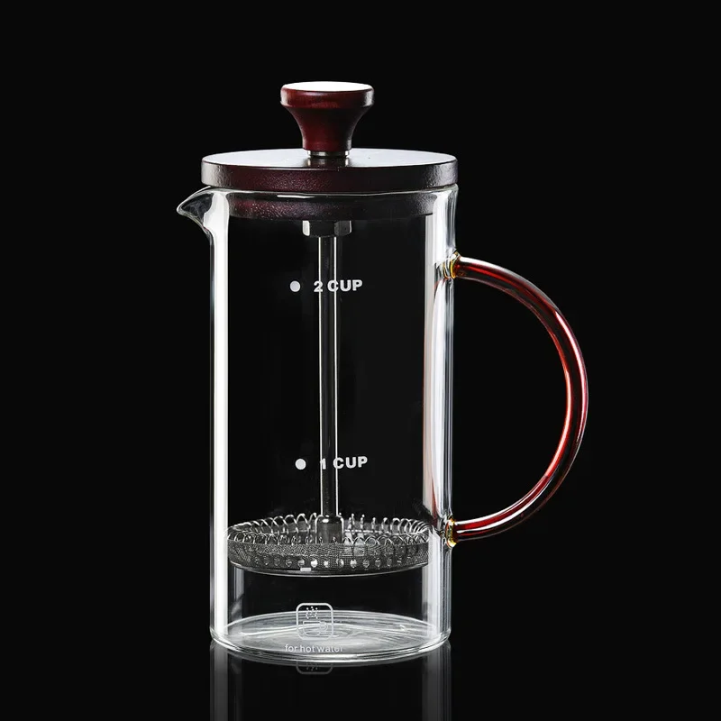 Coffee Maker French Press Thickening Glass Coffee Percolator Pot,Double Wall & Large Capacity Manual Cafetiere Coffee Containers