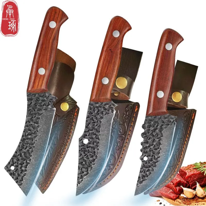 Handmade Forged Boning Knife Kitchen Butcher Knife BBQ Cooking Chef Knives Household Fruit Utility Knife Kitchen Accessories