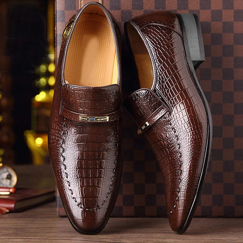 Heren Pu Luxe Man Loafers Leren Schoenen Top Mannen Zakelijke Jurk Casual Sociale Schoen Mannelijke Bruiloft Schoenen Zapatos Hombre