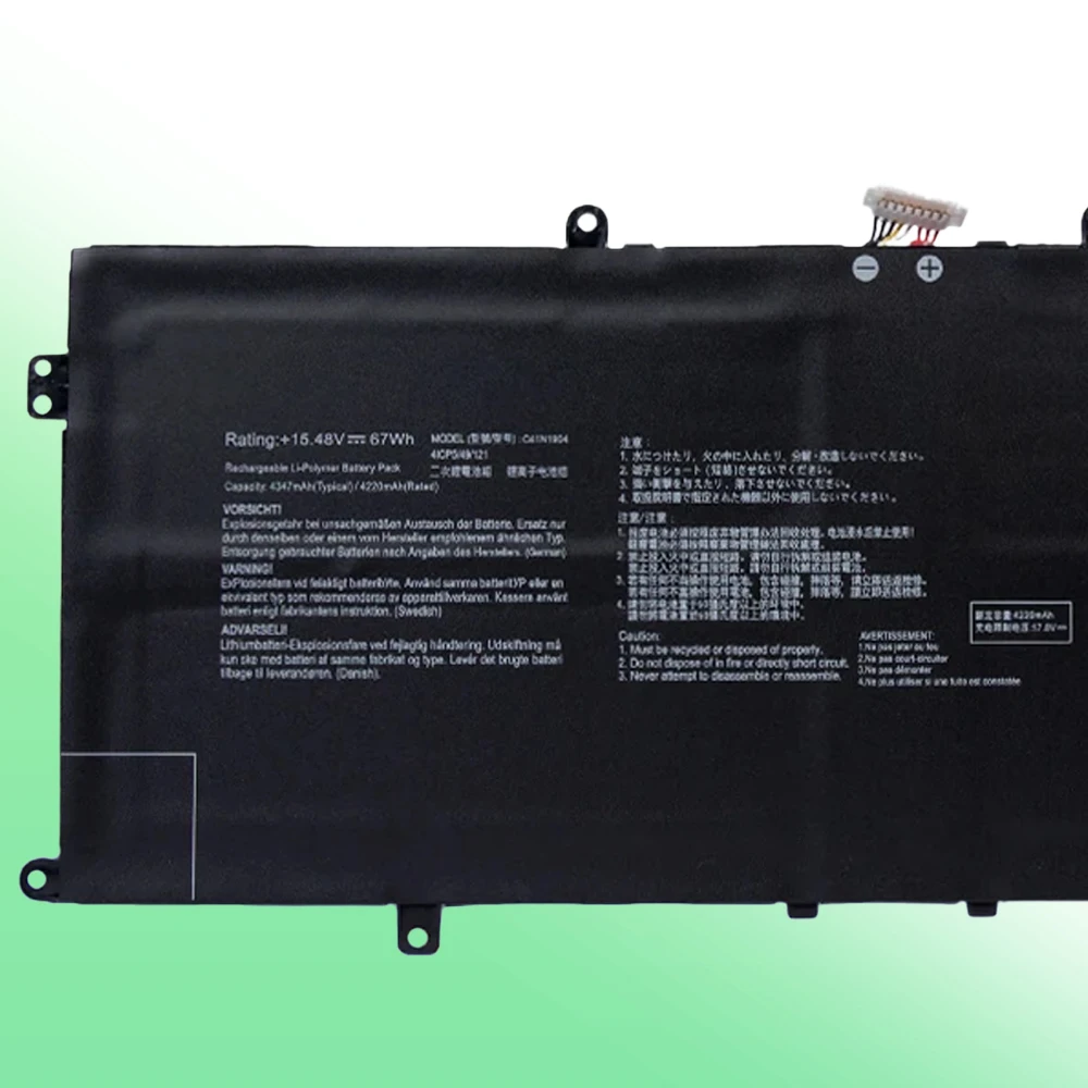 C41N1904 Аккумулятор для ноутбука ASUS ZenBook 14 UM425IA UX425UA UX371EA UX391UA UX393xx S435EA 13 UX325xx UM325SA UX363EA